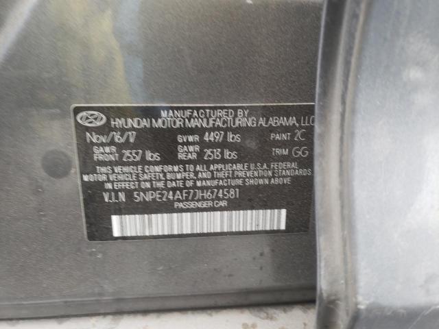 Photo 9 VIN: 5NPE24AF7JH674581 - HYUNDAI SONATA SE 