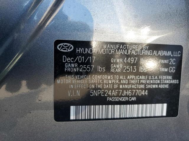 Photo 9 VIN: 5NPE24AF7JH677044 - HYUNDAI SONATA SE 