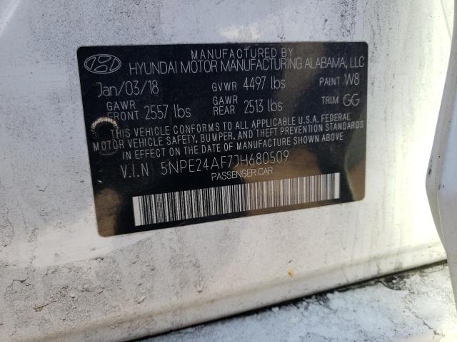 Photo 11 VIN: 5NPE24AF7JH680509 - HYUNDAI SONATA SE 