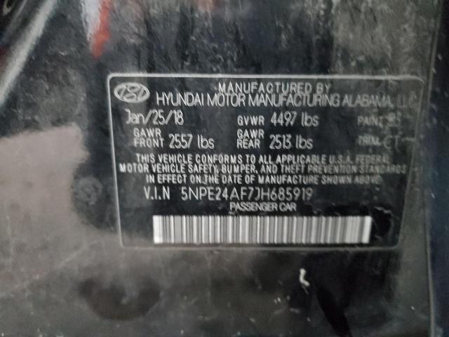 Photo 11 VIN: 5NPE24AF7JH685919 - HYUNDAI SONATA 