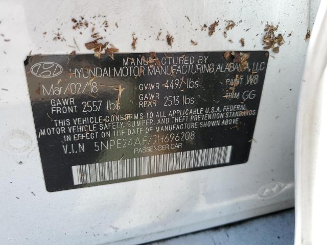 Photo 9 VIN: 5NPE24AF7JH696208 - HYUNDAI SONATA SE 