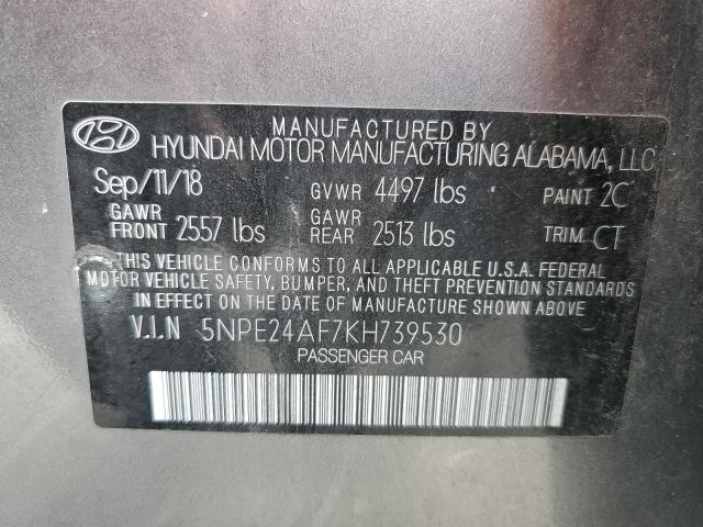 Photo 11 VIN: 5NPE24AF7KH739530 - HYUNDAI SONATA SE 