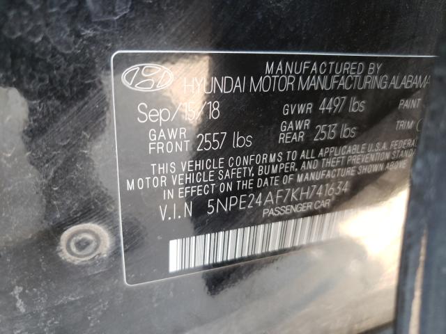 Photo 9 VIN: 5NPE24AF7KH741634 - HYUNDAI SONATA SE 