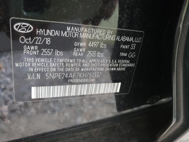 Photo 9 VIN: 5NPE24AF7KH751337 - HYUNDAI SONATA SE 