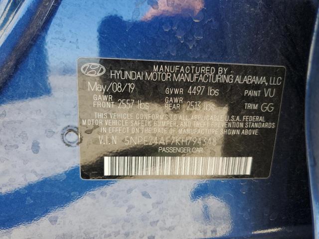 Photo 11 VIN: 5NPE24AF7KH794348 - HYUNDAI SONATA SE 