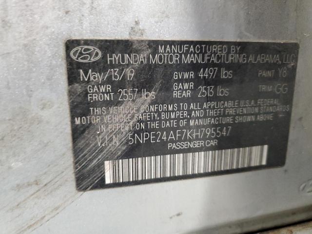 Photo 11 VIN: 5NPE24AF7KH795547 - HYUNDAI SONATA 