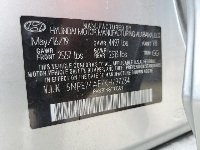 Photo 11 VIN: 5NPE24AF7KH797234 - HYUNDAI SONATA SE 