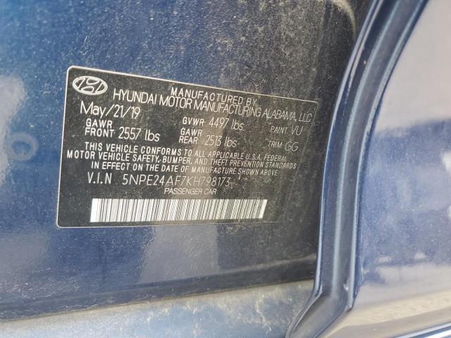 Photo 11 VIN: 5NPE24AF7KH798173 - HYUNDAI SONATA SE 