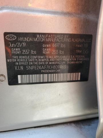 Photo 11 VIN: 5NPE24AF7KH809463 - HYUNDAI SONATA SE 