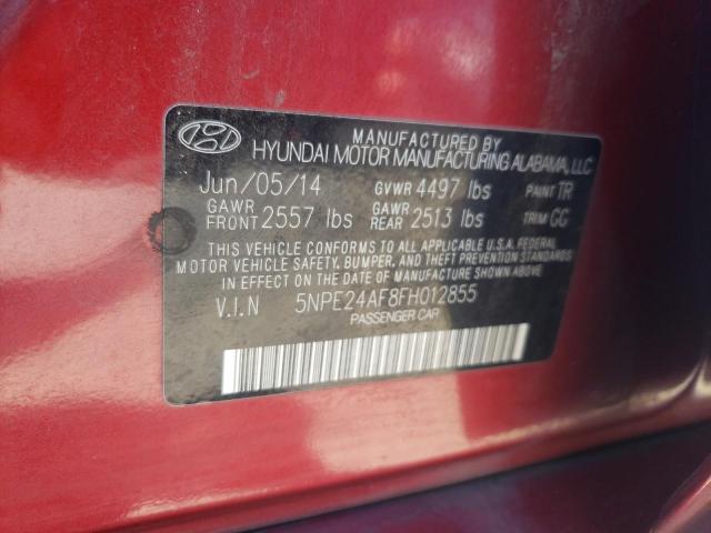 Photo 11 VIN: 5NPE24AF8FH012855 - HYUNDAI SONATA SE 