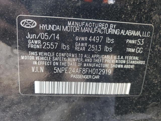 Photo 11 VIN: 5NPE24AF8FH012919 - HYUNDAI SONATA SE 