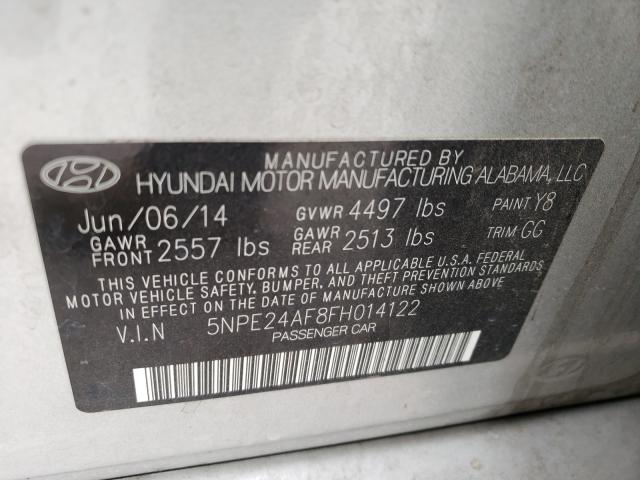 Photo 9 VIN: 5NPE24AF8FH014122 - HYUNDAI SONATA 