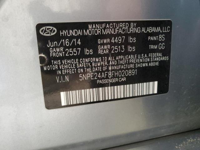 Photo 11 VIN: 5NPE24AF8FH020891 - HYUNDAI SONATA SE 