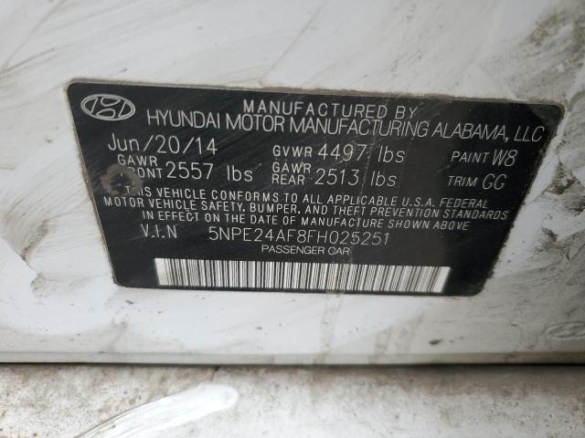 Photo 12 VIN: 5NPE24AF8FH025251 - HYUNDAI SONATA SE 