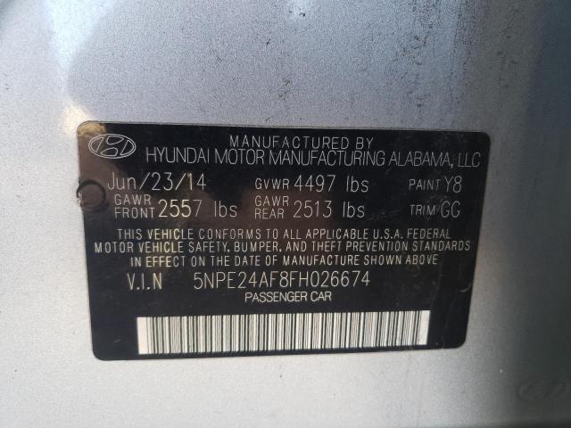 Photo 9 VIN: 5NPE24AF8FH026674 - HYUNDAI SONATA 