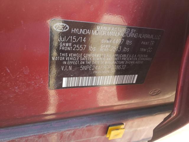 Photo 9 VIN: 5NPE24AF8FH038632 - HYUNDAI SONATA SE 