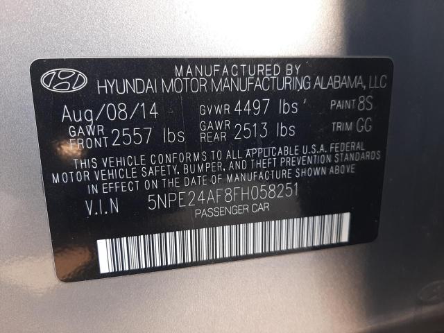 Photo 11 VIN: 5NPE24AF8FH058251 - HYUNDAI SONATA 