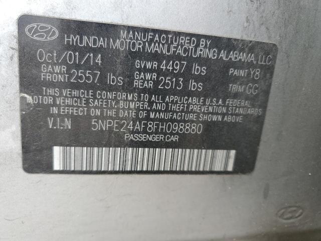 Photo 11 VIN: 5NPE24AF8FH098880 - HYUNDAI SONATA 