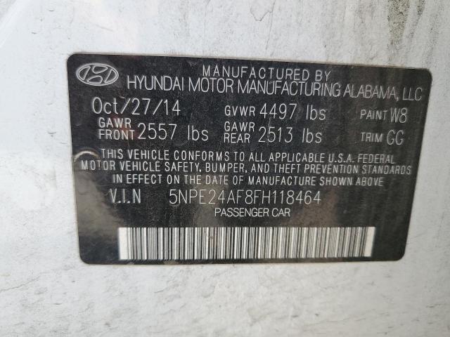 Photo 11 VIN: 5NPE24AF8FH118464 - HYUNDAI SONATA SE 