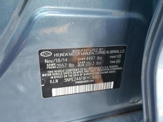 Photo 11 VIN: 5NPE24AF8FH136821 - HYUNDAI SONATA SE 