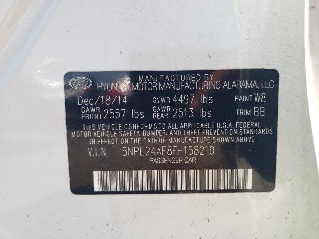 Photo 11 VIN: 5NPE24AF8FH158219 - HYUNDAI SONATA 