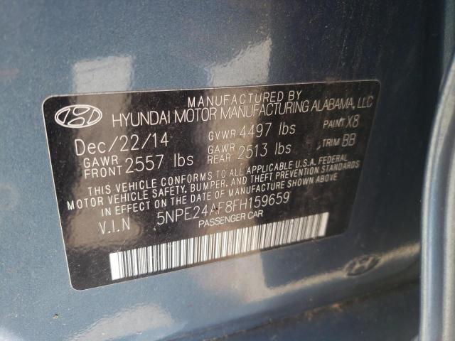 Photo 9 VIN: 5NPE24AF8FH159659 - HYUNDAI SONATA SE 