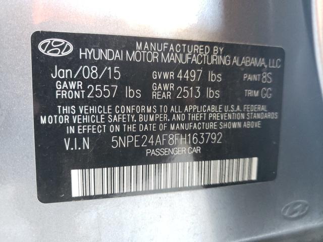 Photo 9 VIN: 5NPE24AF8FH163792 - HYUNDAI SONATA 