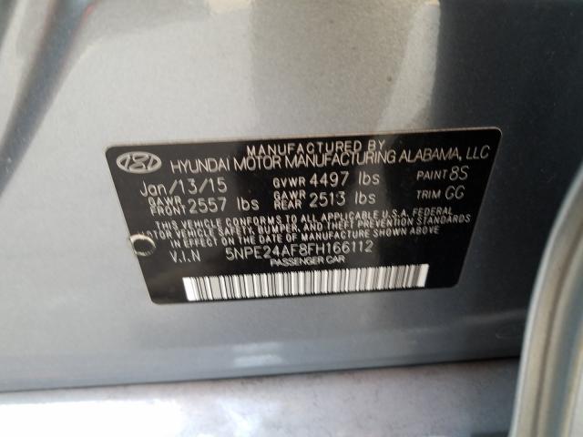 Photo 9 VIN: 5NPE24AF8FH166112 - HYUNDAI SONATA SE 