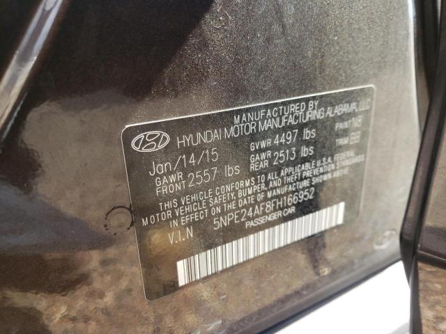 Photo 11 VIN: 5NPE24AF8FH166952 - HYUNDAI SONATA SE 