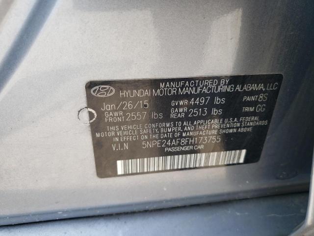 Photo 11 VIN: 5NPE24AF8FH173755 - HYUNDAI SONATA 