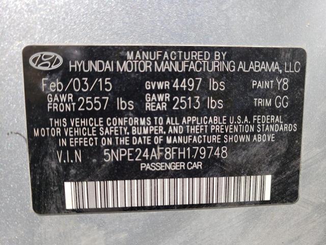 Photo 9 VIN: 5NPE24AF8FH179748 - HYUNDAI SONATA SE 