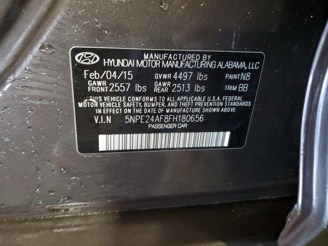 Photo 11 VIN: 5NPE24AF8FH180656 - HYUNDAI SONATA 