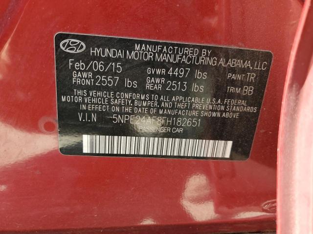 Photo 11 VIN: 5NPE24AF8FH182651 - HYUNDAI SONATA SE 