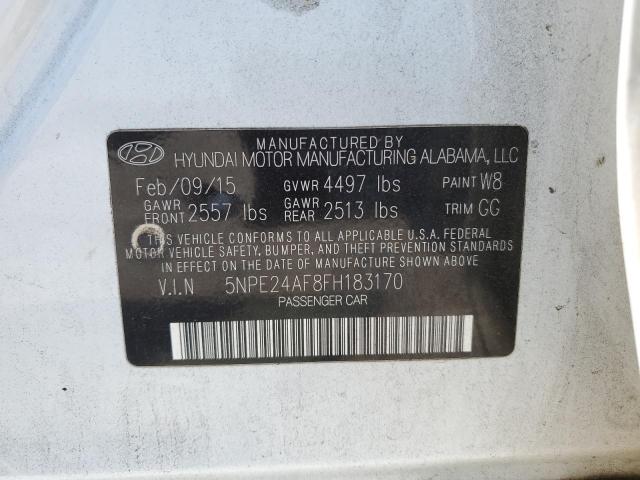 Photo 11 VIN: 5NPE24AF8FH183170 - HYUNDAI SONATA 