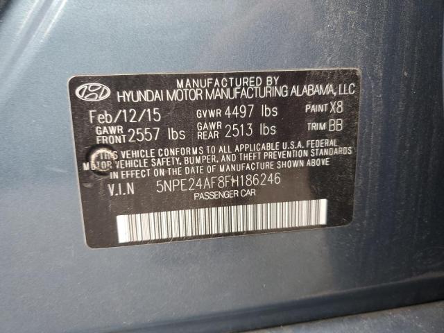 Photo 11 VIN: 5NPE24AF8FH186246 - HYUNDAI SONATA SE 