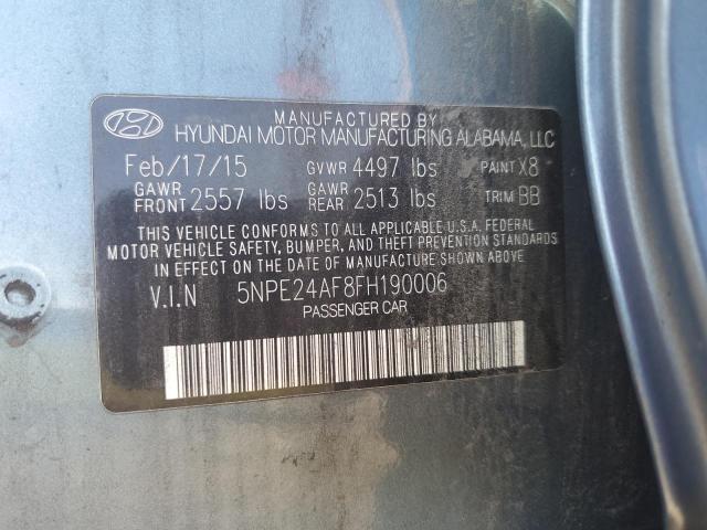 Photo 11 VIN: 5NPE24AF8FH190006 - HYUNDAI SONATA SE 