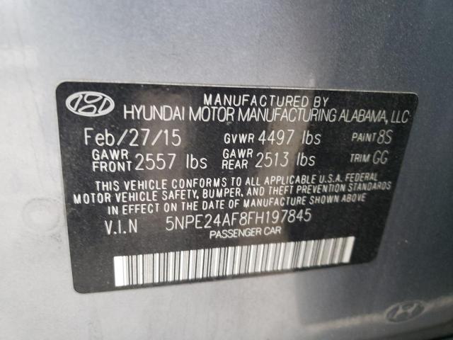 Photo 11 VIN: 5NPE24AF8FH197845 - HYUNDAI SONATA 