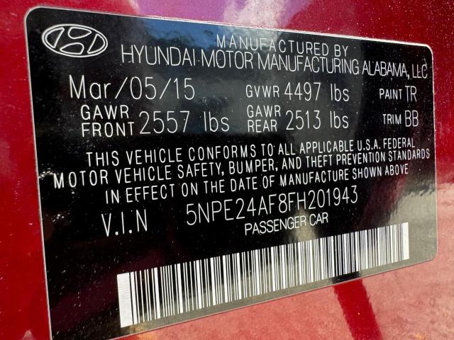 Photo 14 VIN: 5NPE24AF8FH201943 - HYUNDAI SONATA 