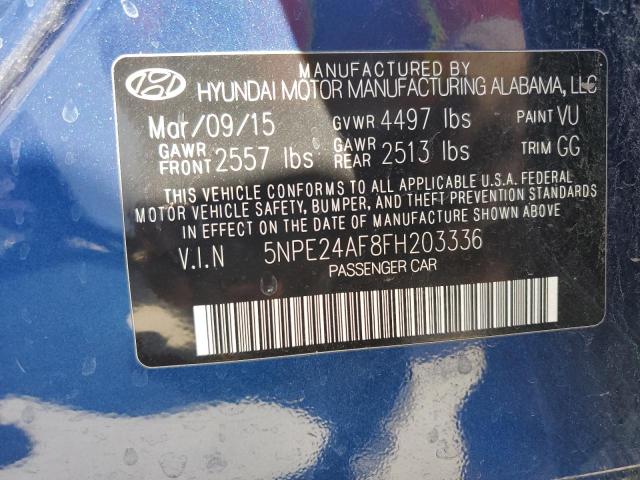 Photo 11 VIN: 5NPE24AF8FH203336 - HYUNDAI SONATA SE 