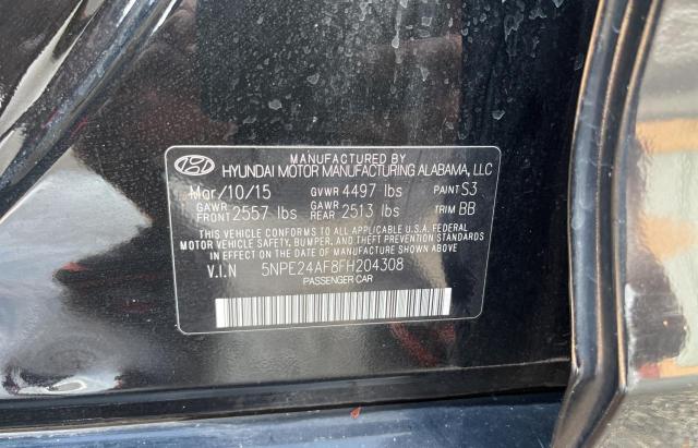 Photo 9 VIN: 5NPE24AF8FH204308 - HYUNDAI SONATA 