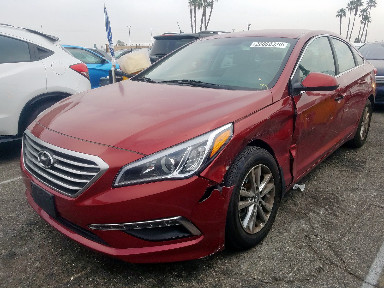 Photo 1 VIN: 5NPE24AF8FH226163 - HYUNDAI SONATA 