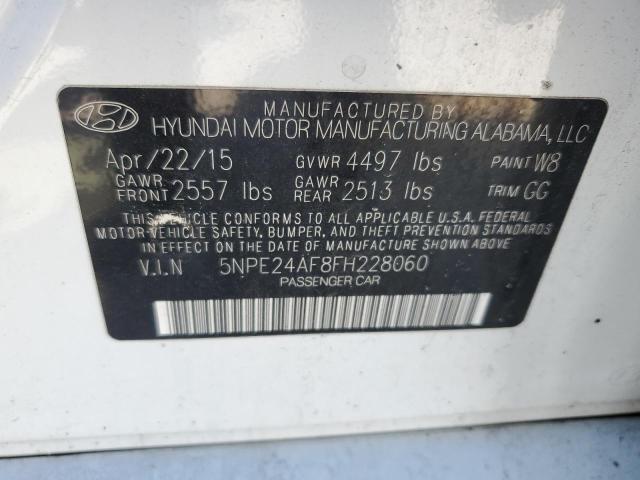 Photo 11 VIN: 5NPE24AF8FH228060 - HYUNDAI SONATA 