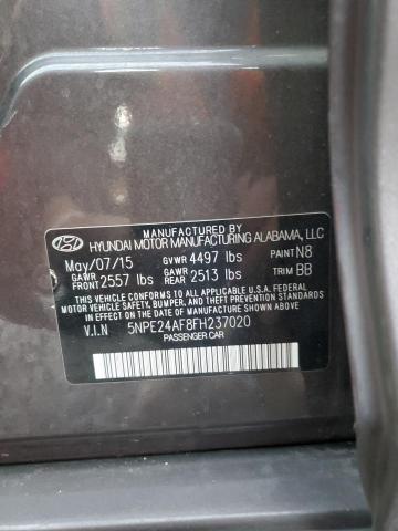 Photo 11 VIN: 5NPE24AF8FH237020 - HYUNDAI SONATA SE 