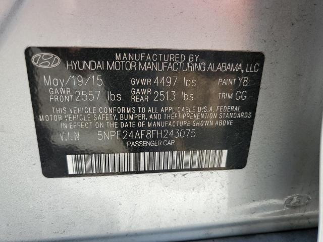 Photo 11 VIN: 5NPE24AF8FH243075 - HYUNDAI SONATA SE 