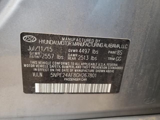 Photo 9 VIN: 5NPE24AF8GH267801 - HYUNDAI SONATA 