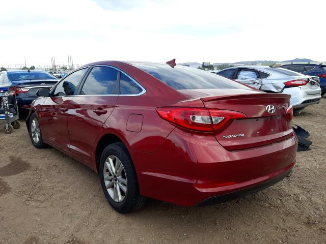 Photo 2 VIN: 5NPE24AF8GH268625 - HYUNDAI SONATA SE 