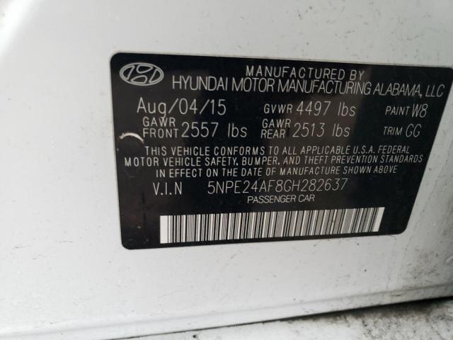 Photo 11 VIN: 5NPE24AF8GH282637 - HYUNDAI SONATA SE 