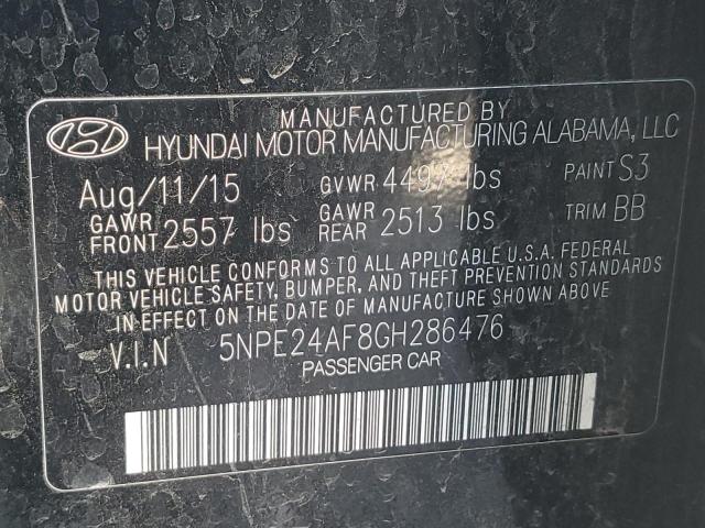 Photo 11 VIN: 5NPE24AF8GH286476 - HYUNDAI SONATA SE 