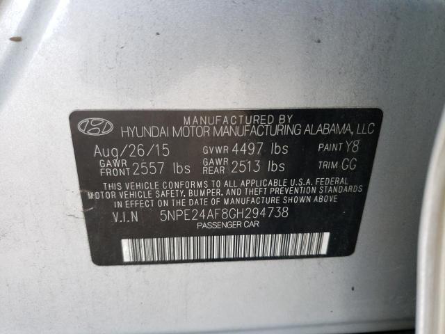 Photo 9 VIN: 5NPE24AF8GH294738 - HYUNDAI SONATA SE 