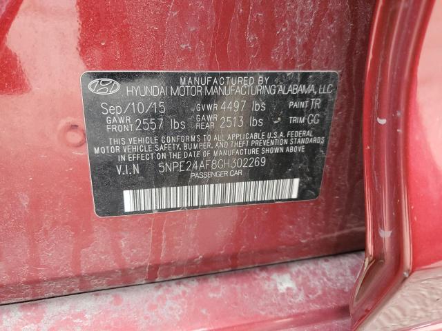 Photo 11 VIN: 5NPE24AF8GH302269 - HYUNDAI SONATA 